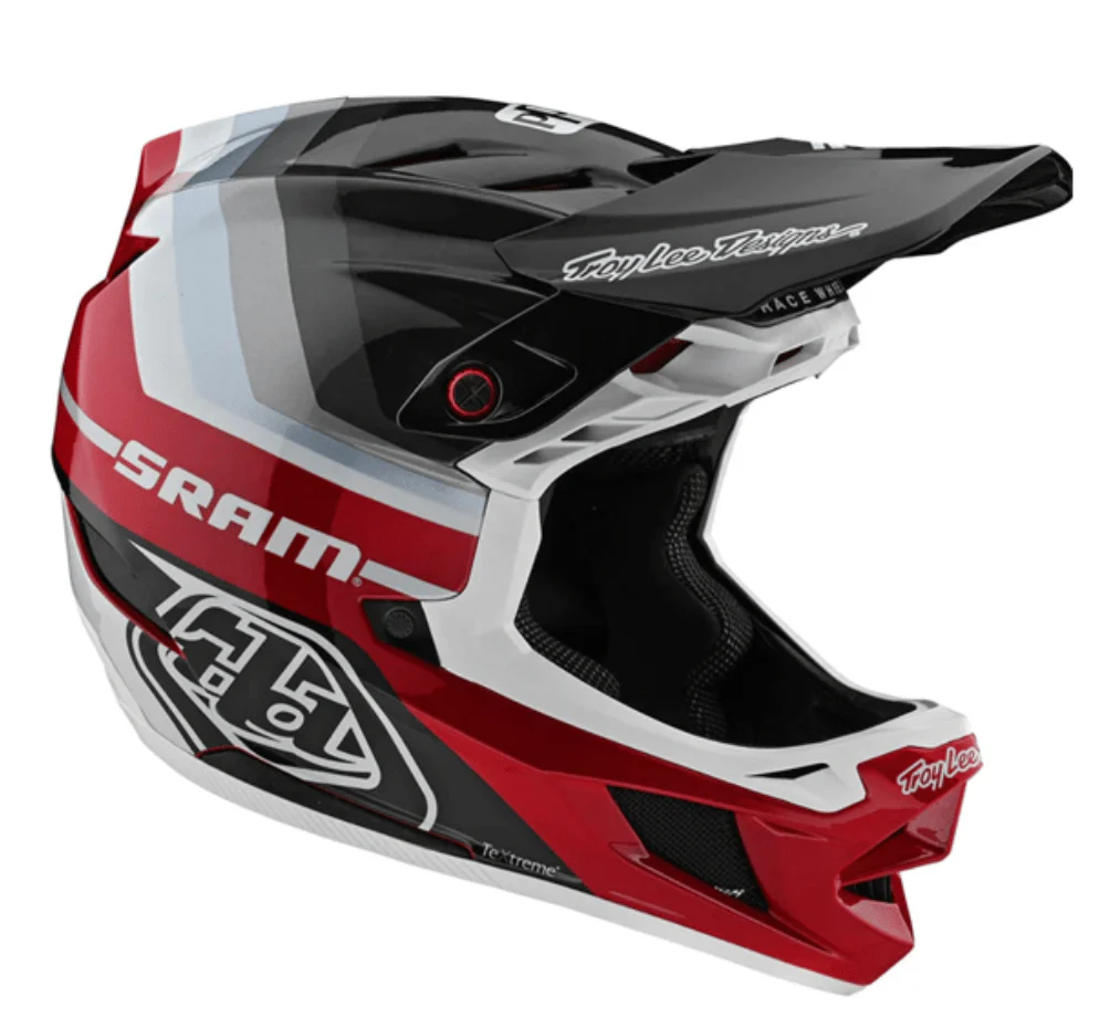 Casco D4 Carbon Mirage Sram Black Red Troy Lee Designs - Image 2