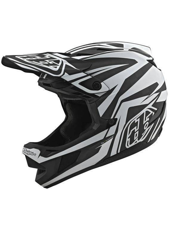 Casco D4 Carbon Slash Black White Troy Lee