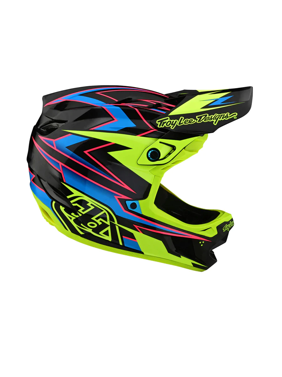 Casco D4 Carbon Volt Negro / Amarillo Fluor Mips Troy Lee Designs - Image 2