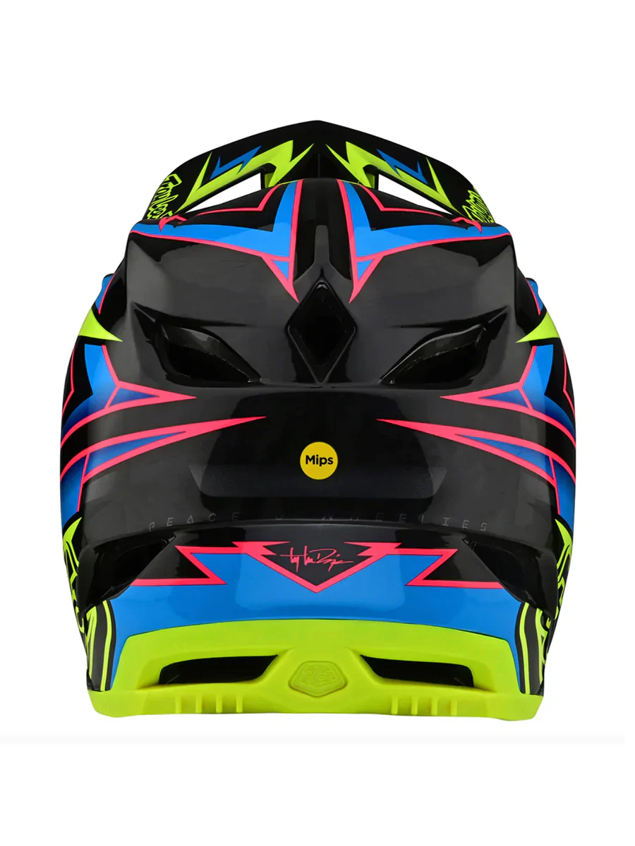Casco D4 Carbon Volt Negro / Amarillo Fluor Mips Troy Lee Designs - Image 3