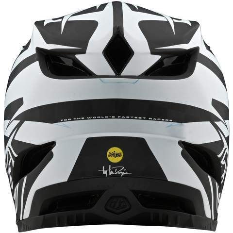 Casco D4 Composite Slash Black Silver Troy Lee - Image 4