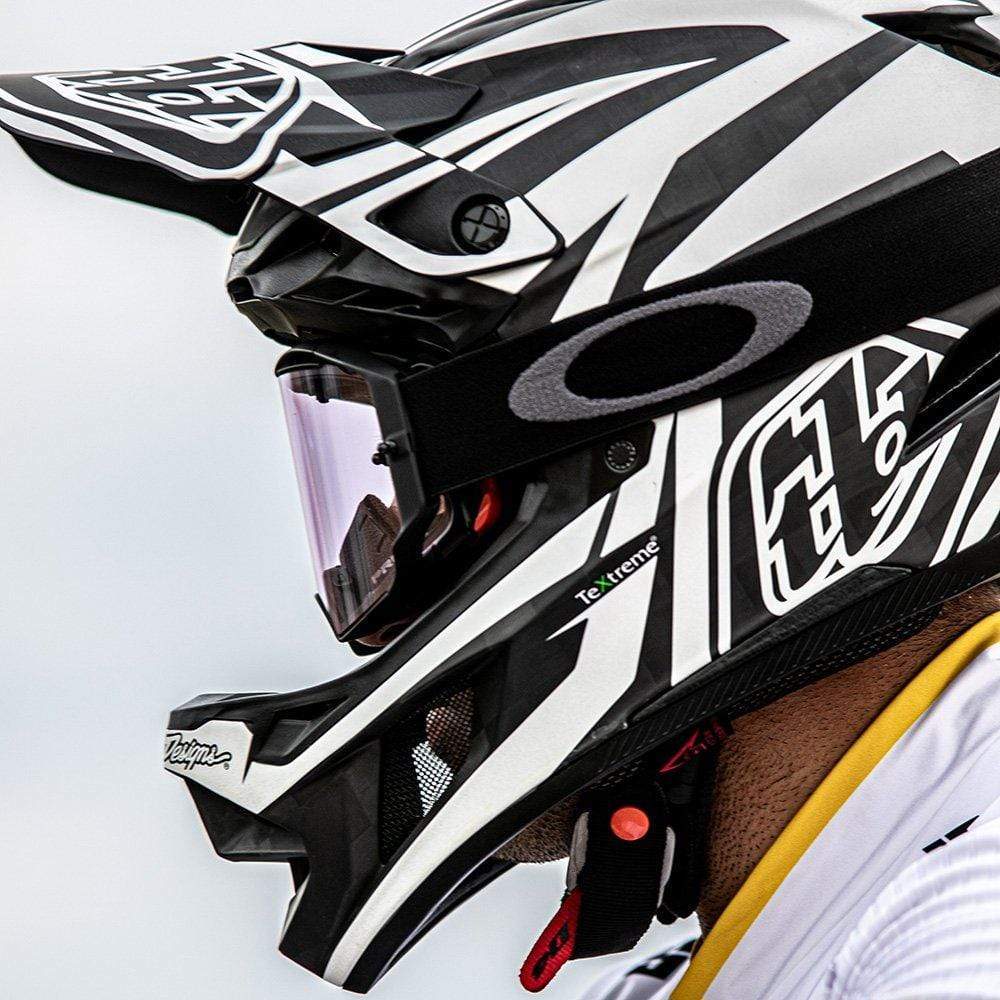 Casco D4 Composite Slash Black Silver Troy Lee - Image 5