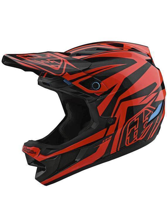 Casco D4 Composite Slash Orange Black Troy Lee