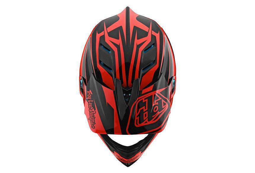 Casco D4 Composite Slash Orange Black Troy Lee - Image 4