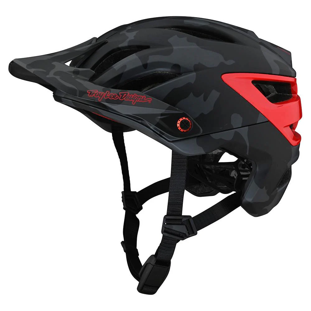 Casco de Bicicleta A3 Camo Gray/Red Mips Troy Lee Designs