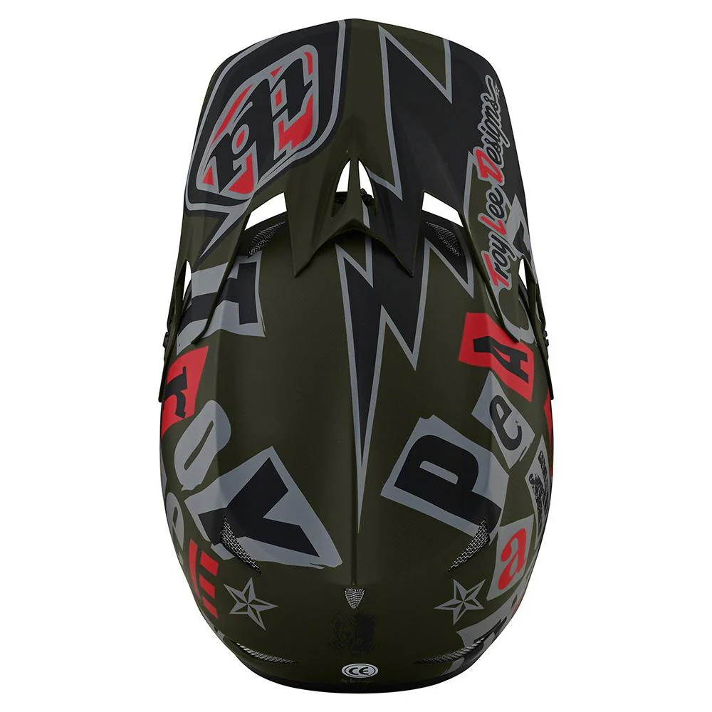 Casco de Bicicleta D3 Fiberlite Anarchy Verde Troy Lee Designs - Image 3