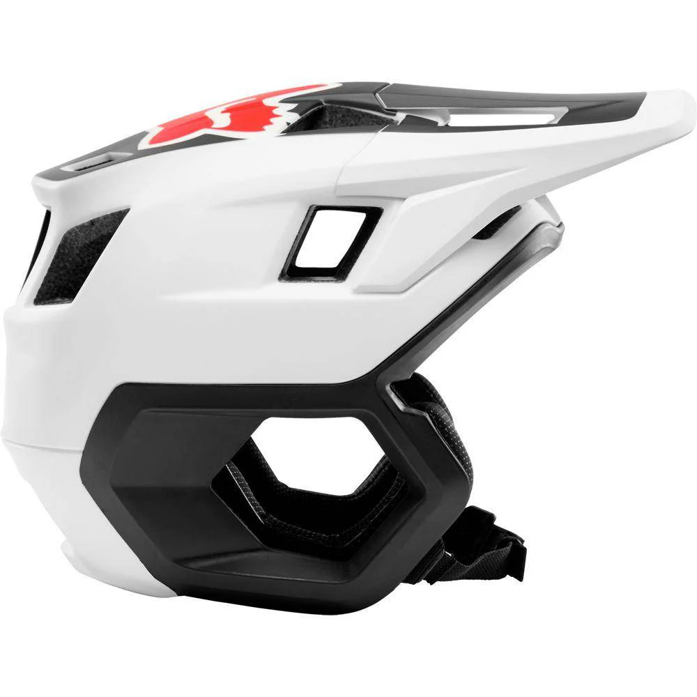 Casco de Bicicleta Dropframe Blanco Negro Fox Racing- - Image 2