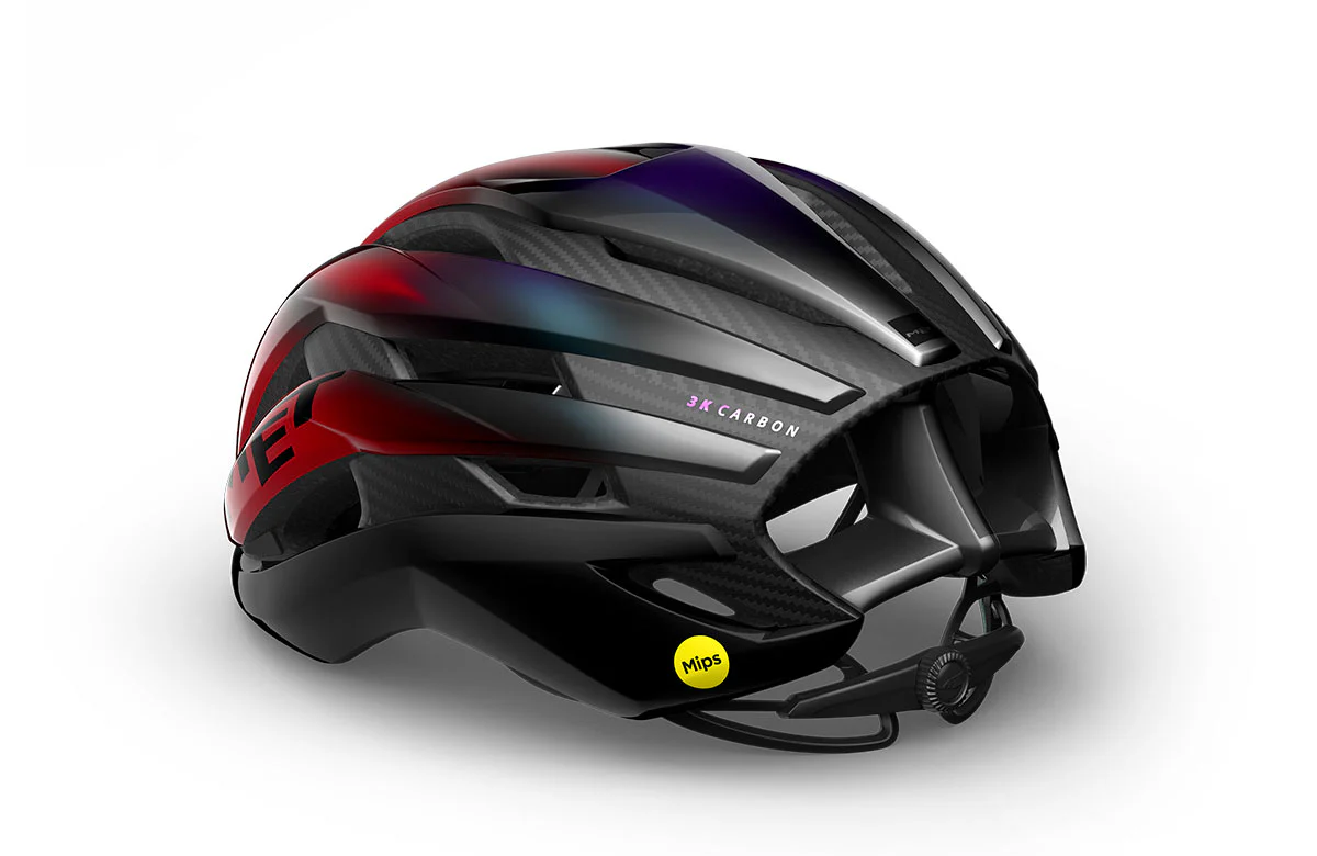 Casco de Bicicleta Met Trenta 3K Carbon Mips CE Red Iridescent Glossy - Image 2