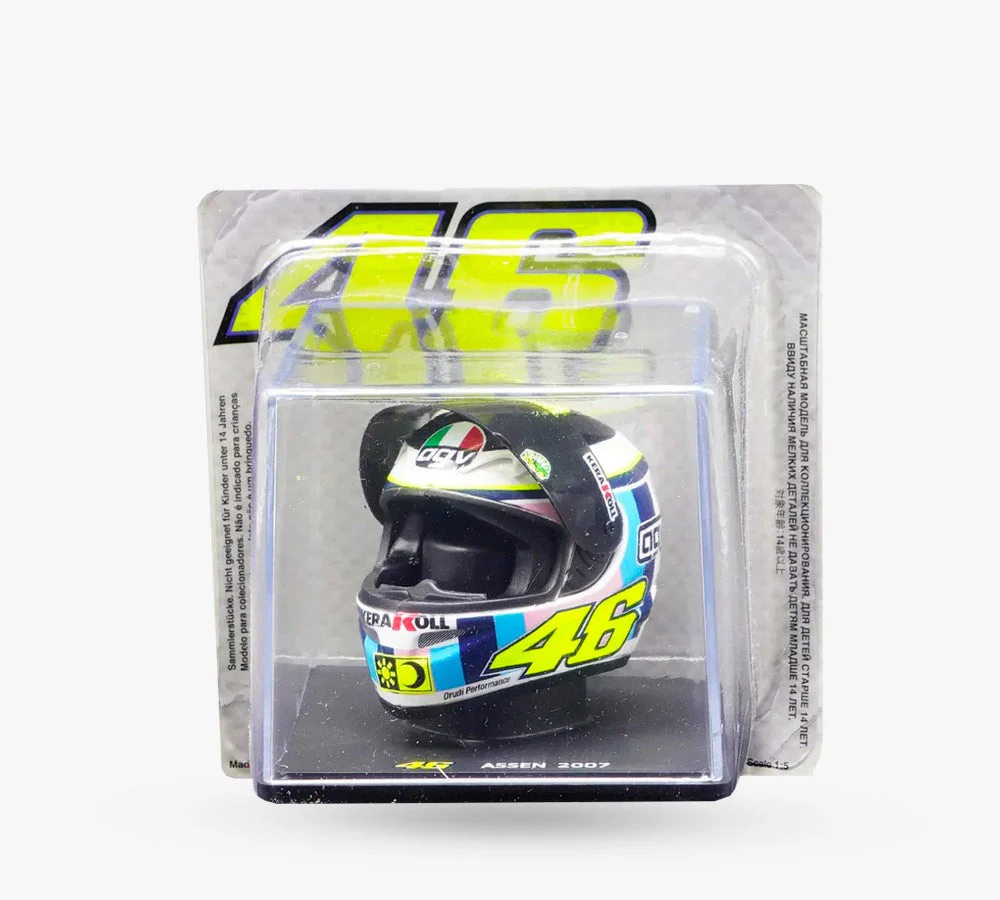 Casco de colección 1:5 Valentino Rossi GP Assen 2007 | VR46