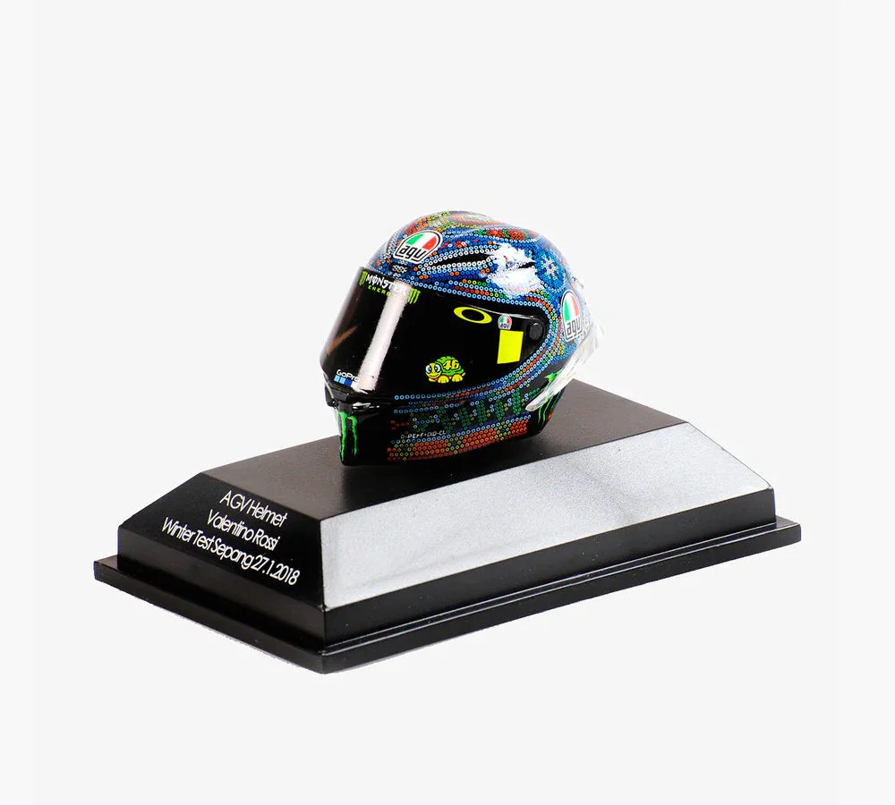 Casco de colección 1:8 Valentino Rossi Winter Test Sepang 2018 (Dia 2) | VR46