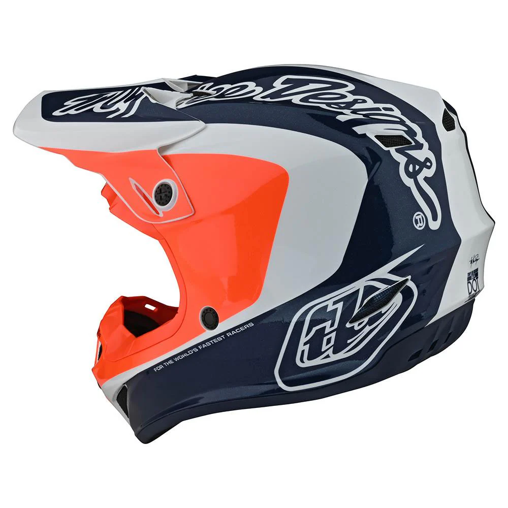 Casco de Moto Corsa Navy/Orange Se4 Troy Lee Designs - Image 3