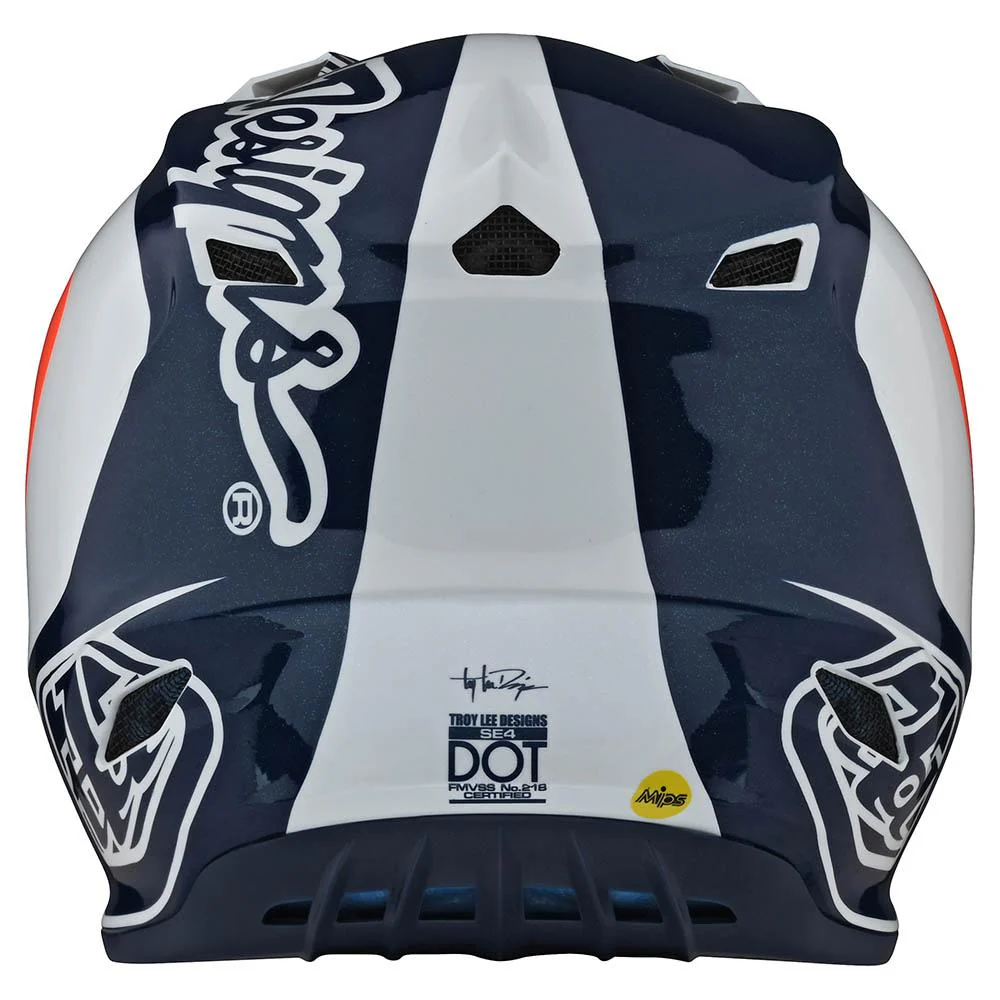 Casco de Moto Corsa Navy/Orange Se4 Troy Lee Designs - Image 4