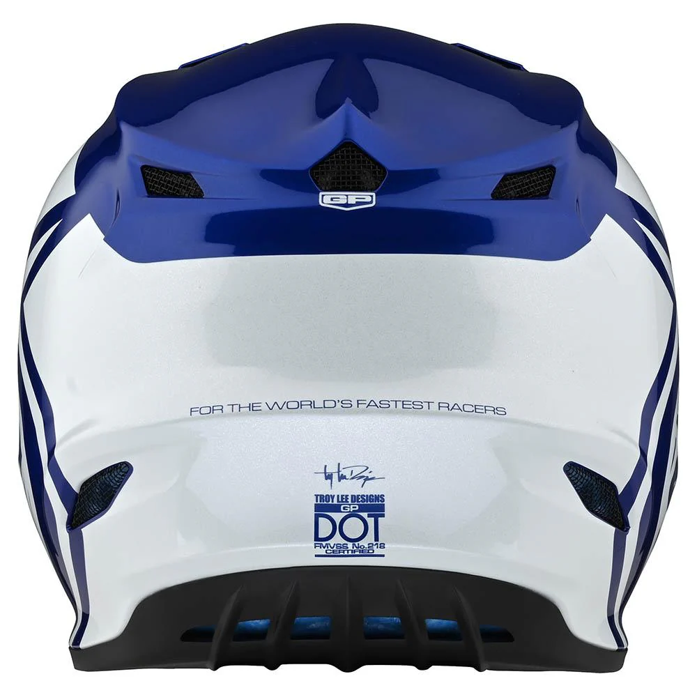 Casco de Moto Gp Azul/Blanco Troy Lee Designs - Image 3