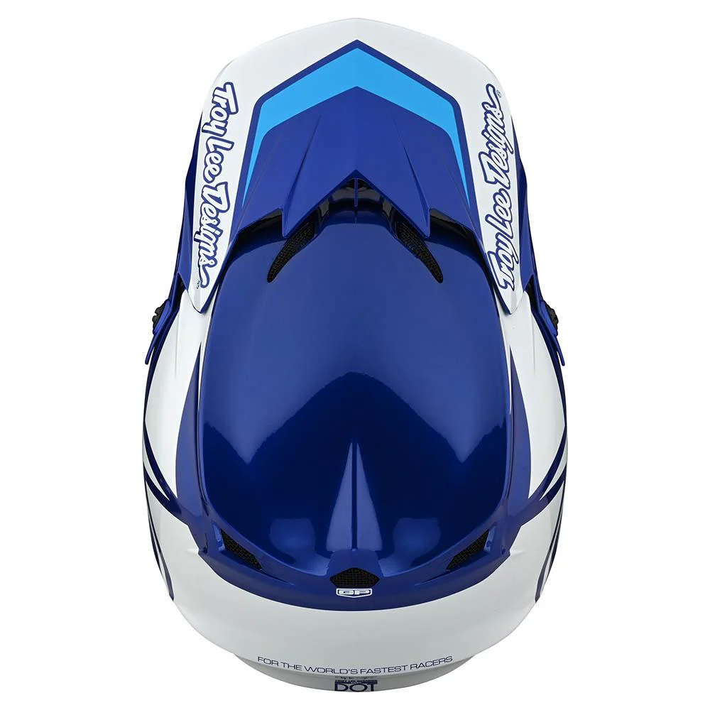 Casco de Moto Gp Azul/Blanco Troy Lee Designs - Image 5