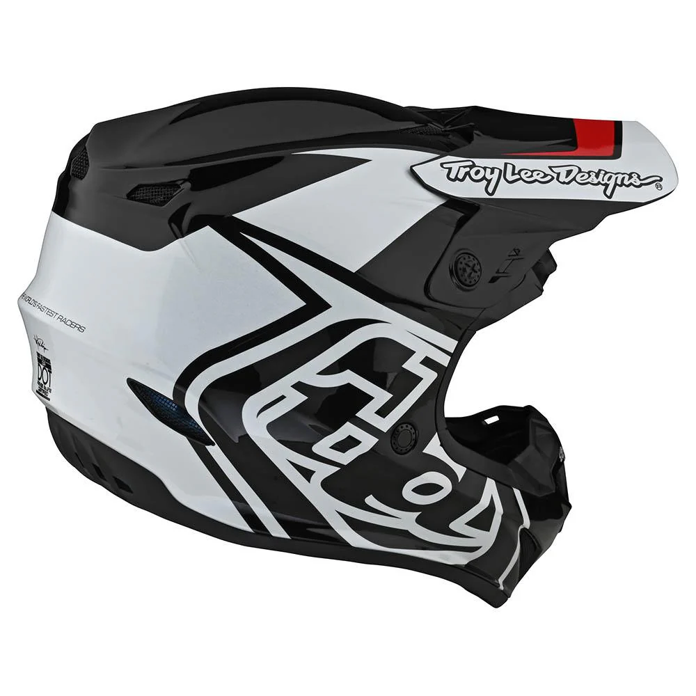 Casco de Moto Gp Overload Negro/Blanco Troy Lee Designs - Image 4