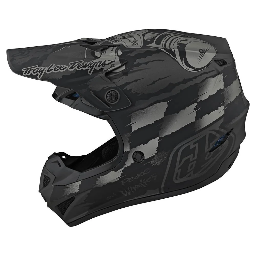 Casco de Moto Se4 Polyacrylite Strike Negro/Gris Troy Lee Designs - Image 2