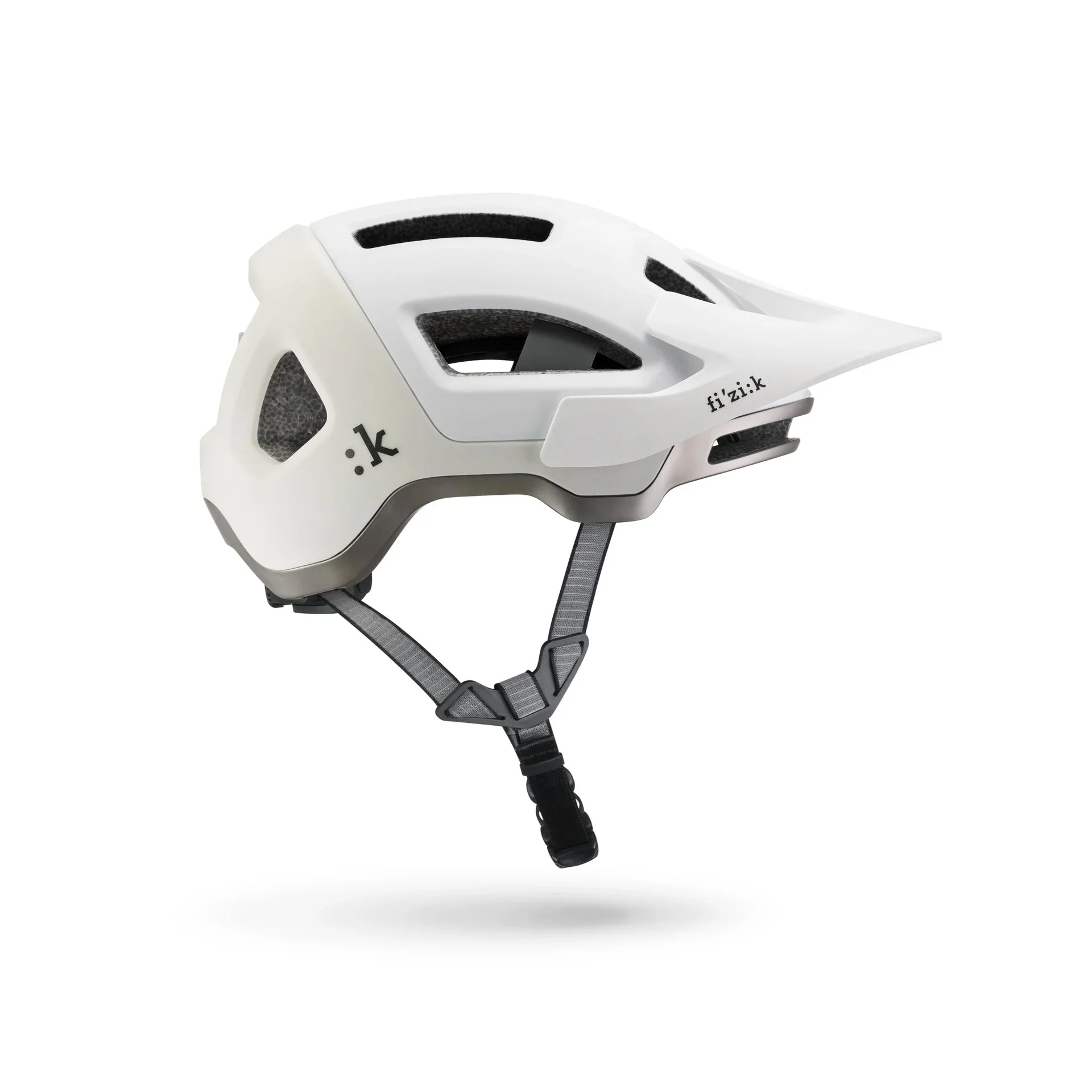 Casco Fizik Kassis + Luz Blanco