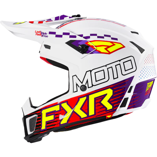Casco Fxr Clutch Race Div Mx White/Purple/Red - Image 2