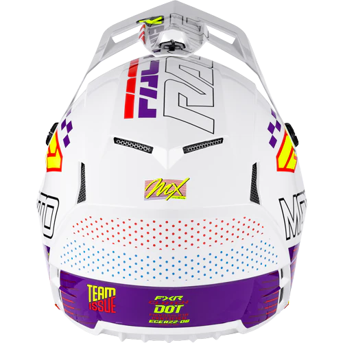 Casco Fxr Clutch Race Div Mx White/Purple/Red - Image 4