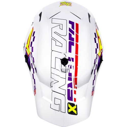 Casco Fxr Clutch Race Div Mx White/Purple/Red - Image 5