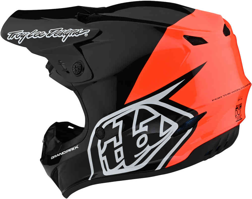 Casco GP Block Blk/Org Troy Lee Designs - Image 2