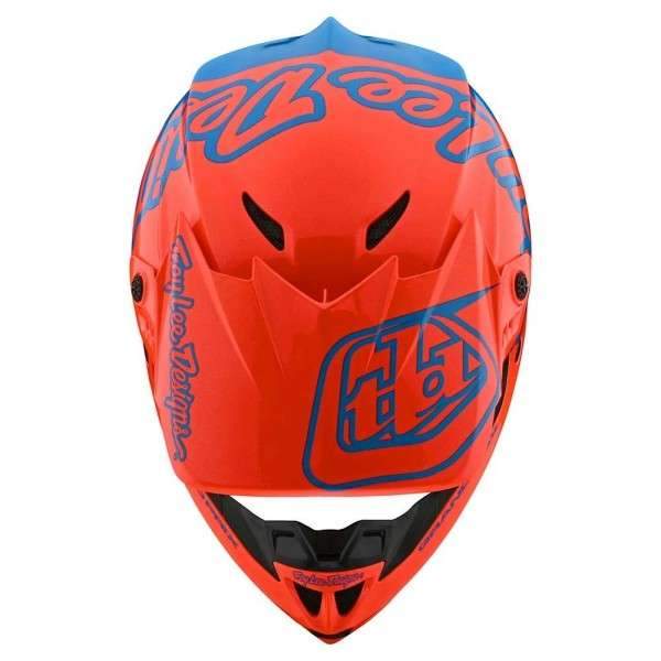 Casco Gp Silhouette Orange / Cyan Troy Lee - Image 3