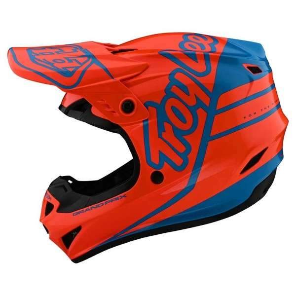 Casco Gp Silhouette Orange / Cyan Troy Lee - Image 4
