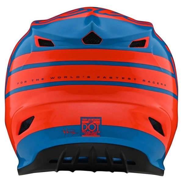 Casco Gp Silhouette Orange / Cyan Troy Lee - Image 5