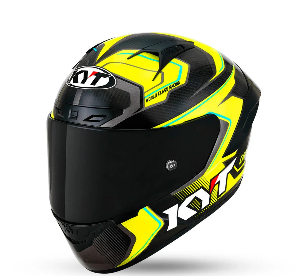 Casco integral de carrera modelo NZ-Race Carbon Competition Yellow | KYT Helmets