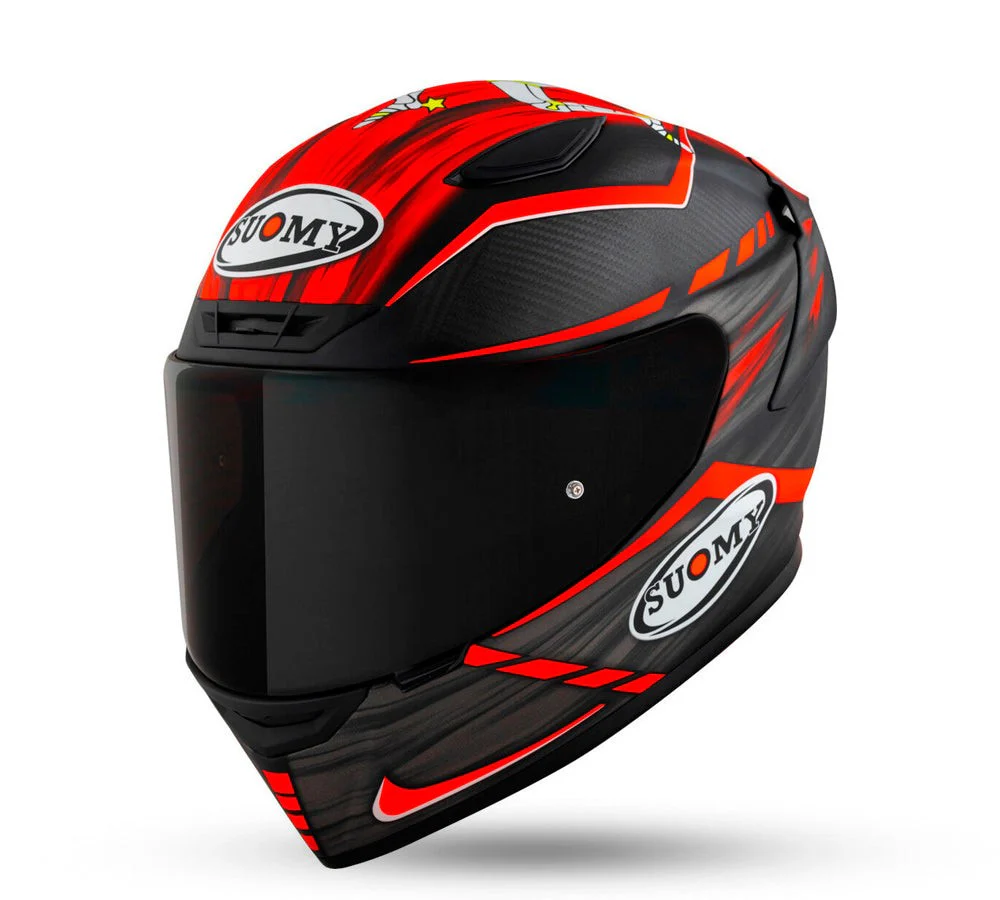 Casco integral de carrera modelo TX-Pro Johnson Replica Red Matt | Suomy