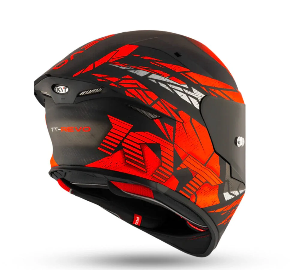 Casco integral para calle modelo TT-Revo Combustion Red Matt | KYT Helmets - Image 2
