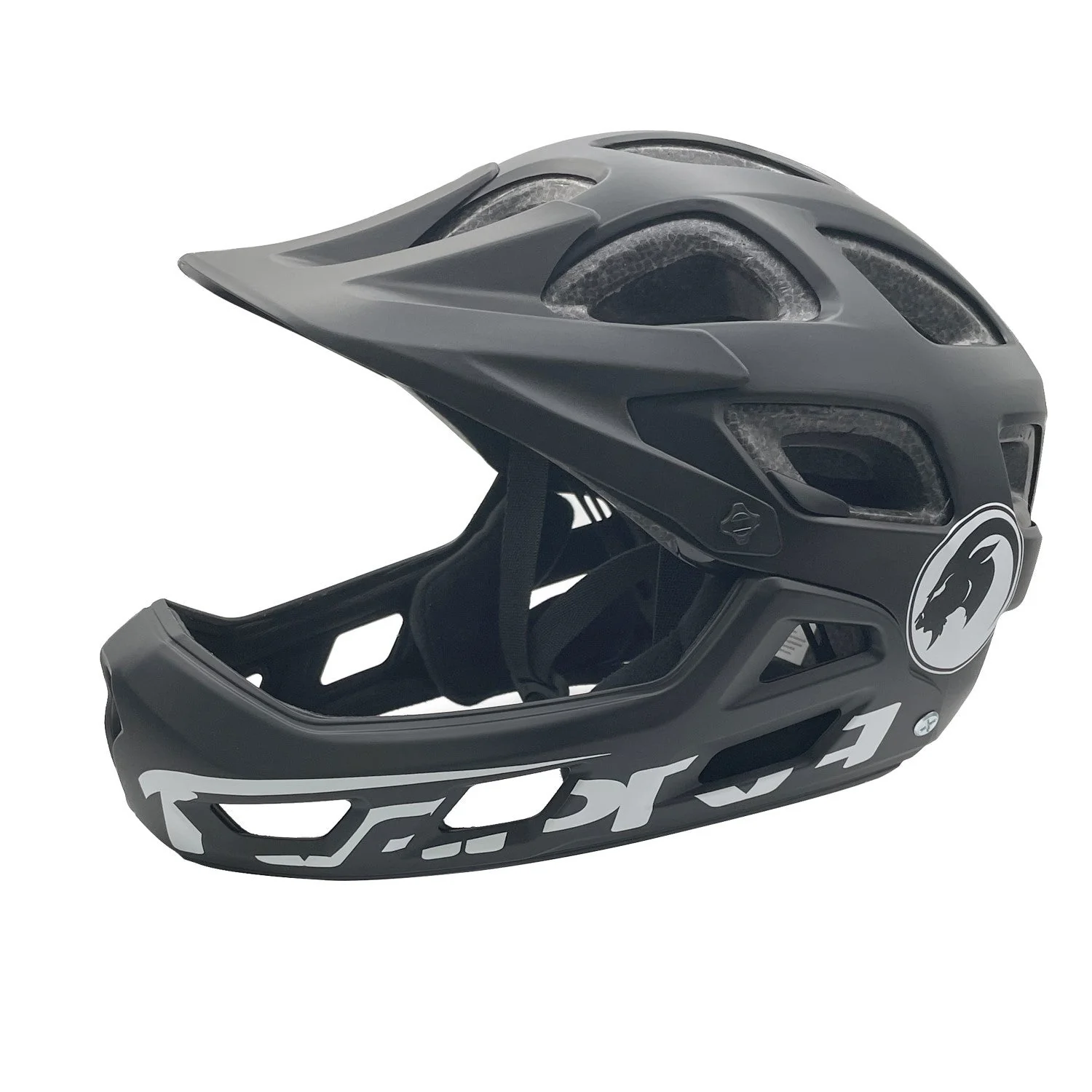 Casco Kapra Integral Youth Black/White