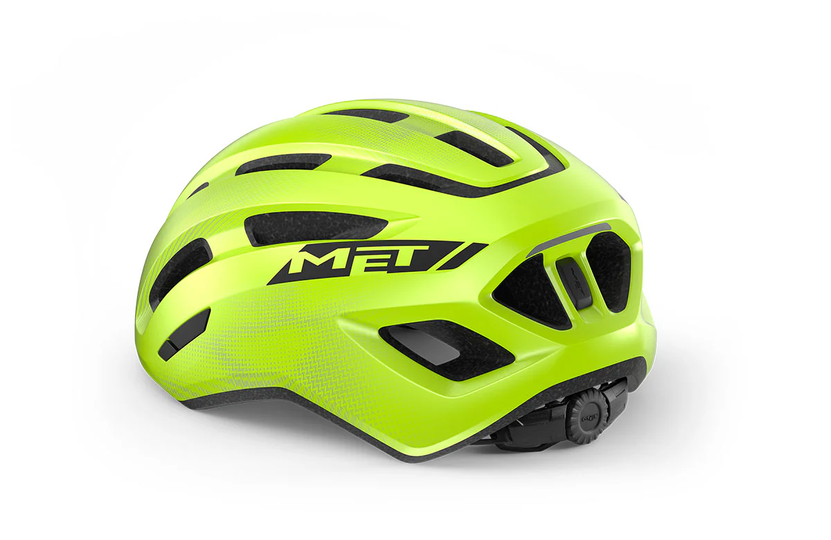 Casco Met Miles CE Fluo Yellow Glossy - Image 3
