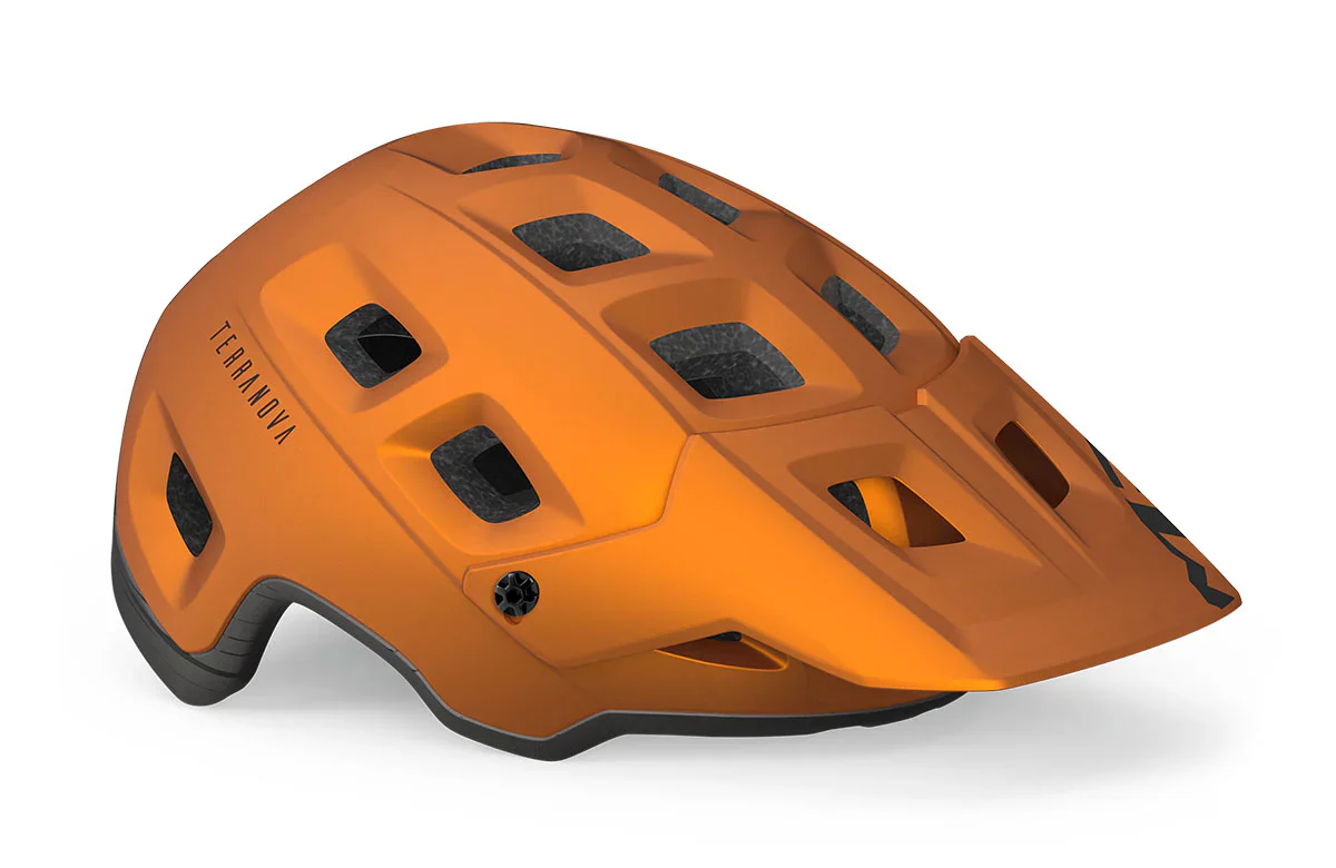 Casco Met Terranova Mips CE Orange Titanium Metallic Matt