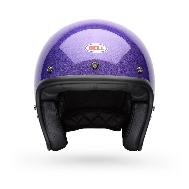 Casco Moto Bell Custom 500 Flake Morado - Image 4