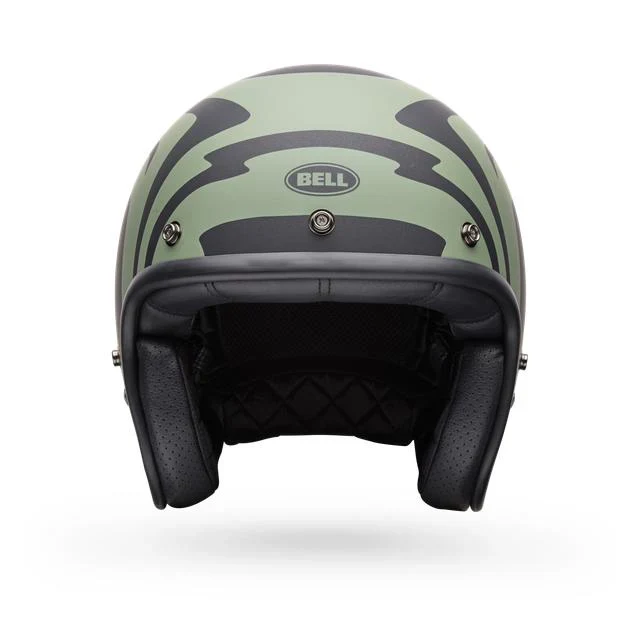Casco Moto Bell Custom 500 Slap Negro/Verde - Image 3