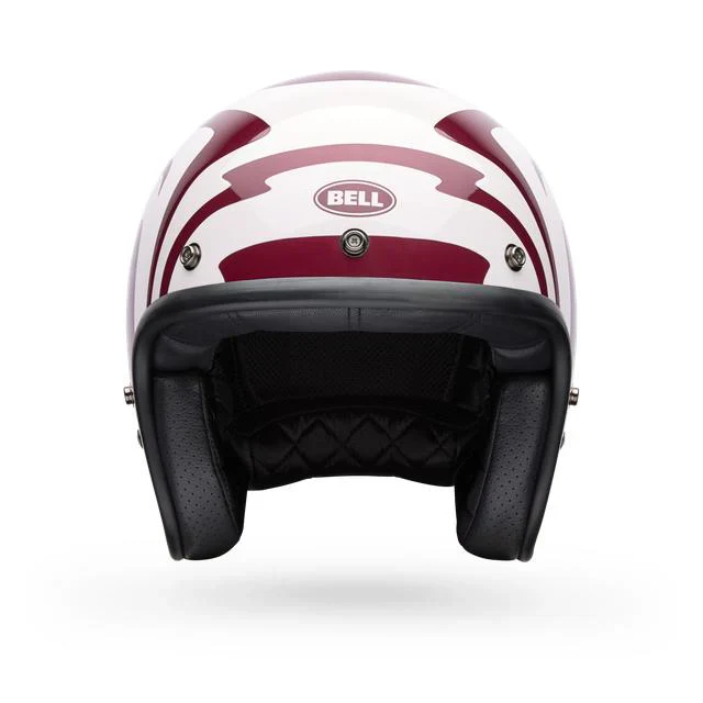 Casco Moto Bell Custom 500 Slap Rojo/Blanco - Image 4