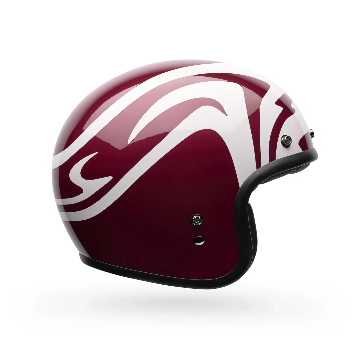 Casco Moto Bell Custom 500 Slap Rojo/Blanco - Image 5