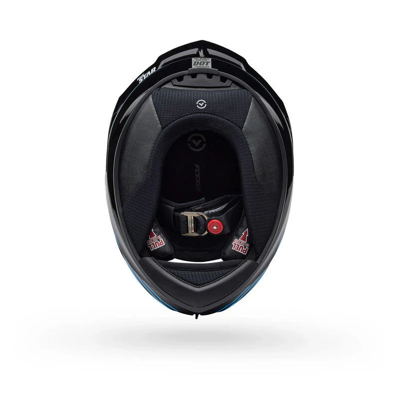 Casco Moto Bell Race Star DLX Flex Azul/Negro - Image 4