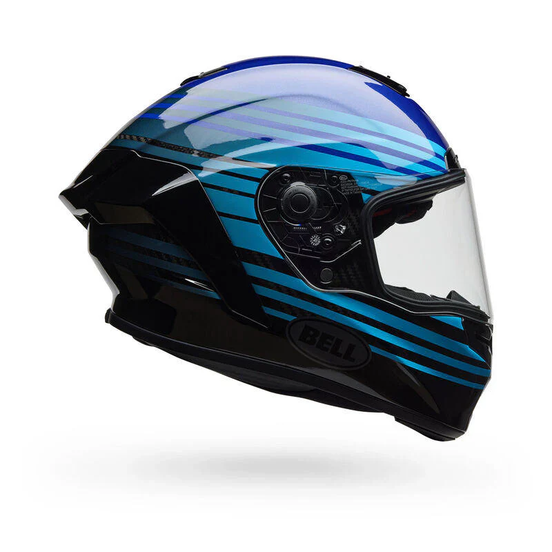 Casco Moto Bell Race Star DLX Flex Azul/Negro - Image 5