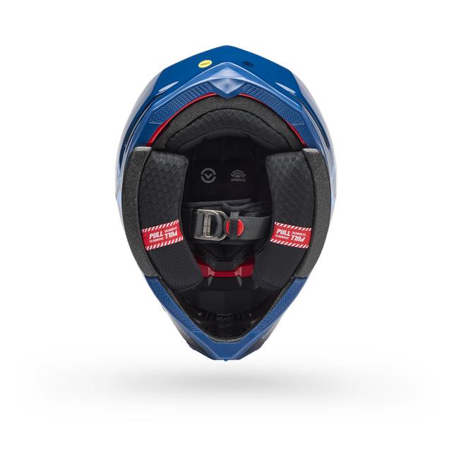 Casco Moto Bell Spherical Moto-10 Azul/Negro - Image 2