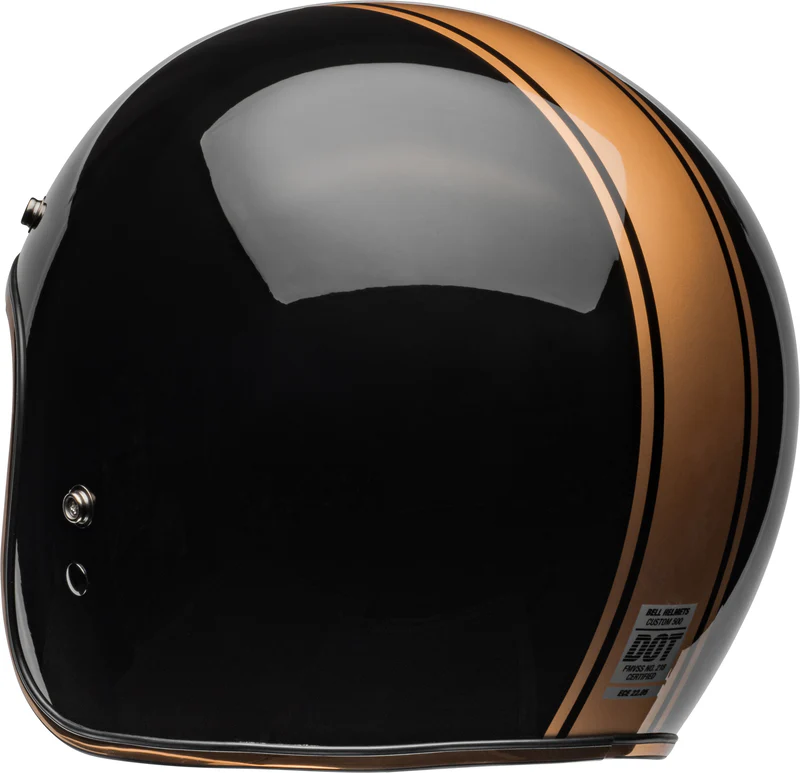 Casco Moto Calle Bell Custom 500 Rally Negro/Dorado - Image 5