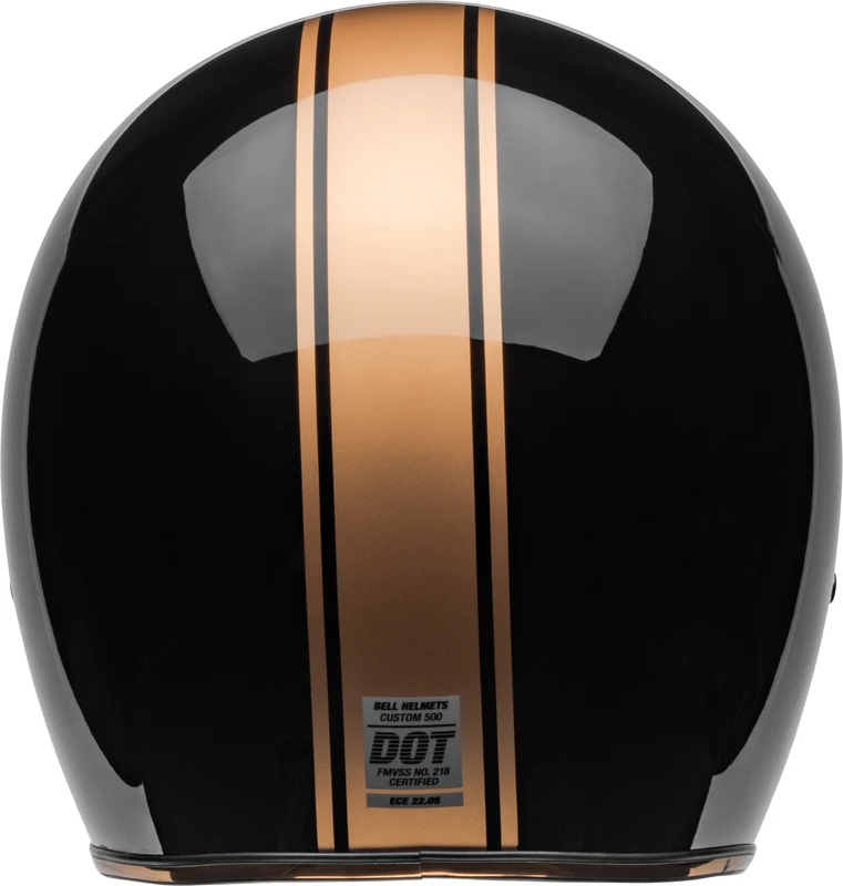 Casco Moto Calle Bell Custom 500 Rally Negro/Dorado - Image 6