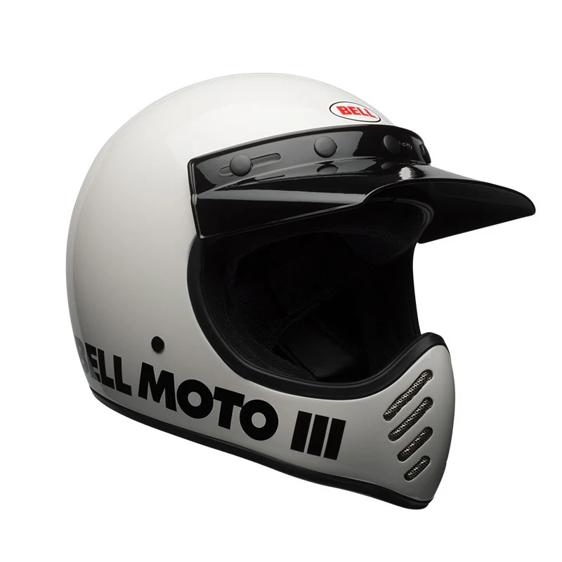 Casco Moto Calle Bell Moto 3 Classic Blanco - Image 3