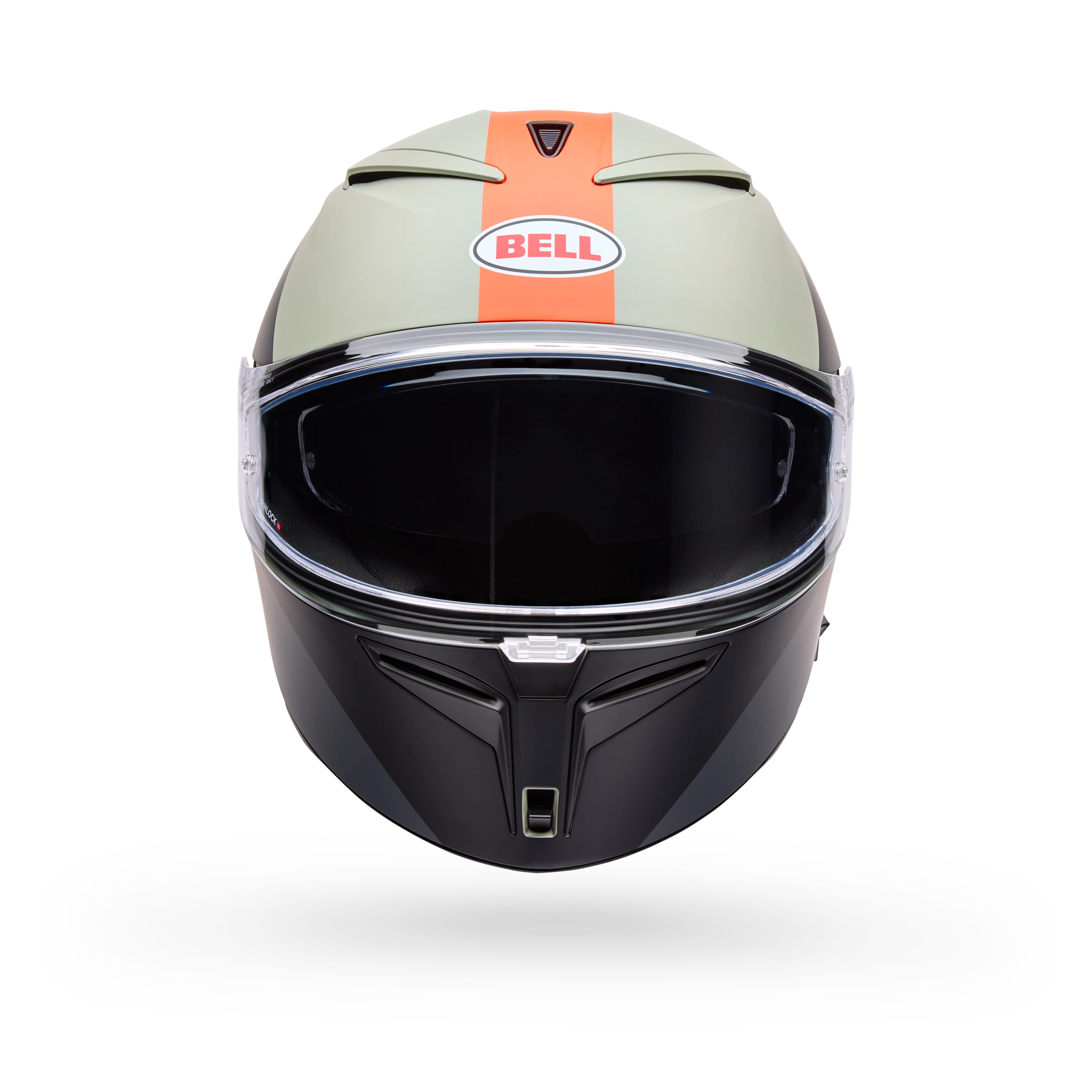 Casco Moto Calle Lithium Mips Bash Gris/Naranjo Certificado QR Bell - Image 3