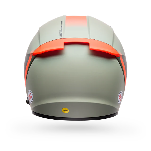 Casco Moto Calle Lithium Mips Bash Gris/Naranjo Certificado QR Bell - Image 4