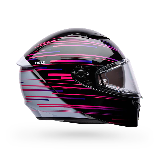 Casco Moto Calle Lithium Velo Negro/Blanco Certificado QR Bell - Image 2
