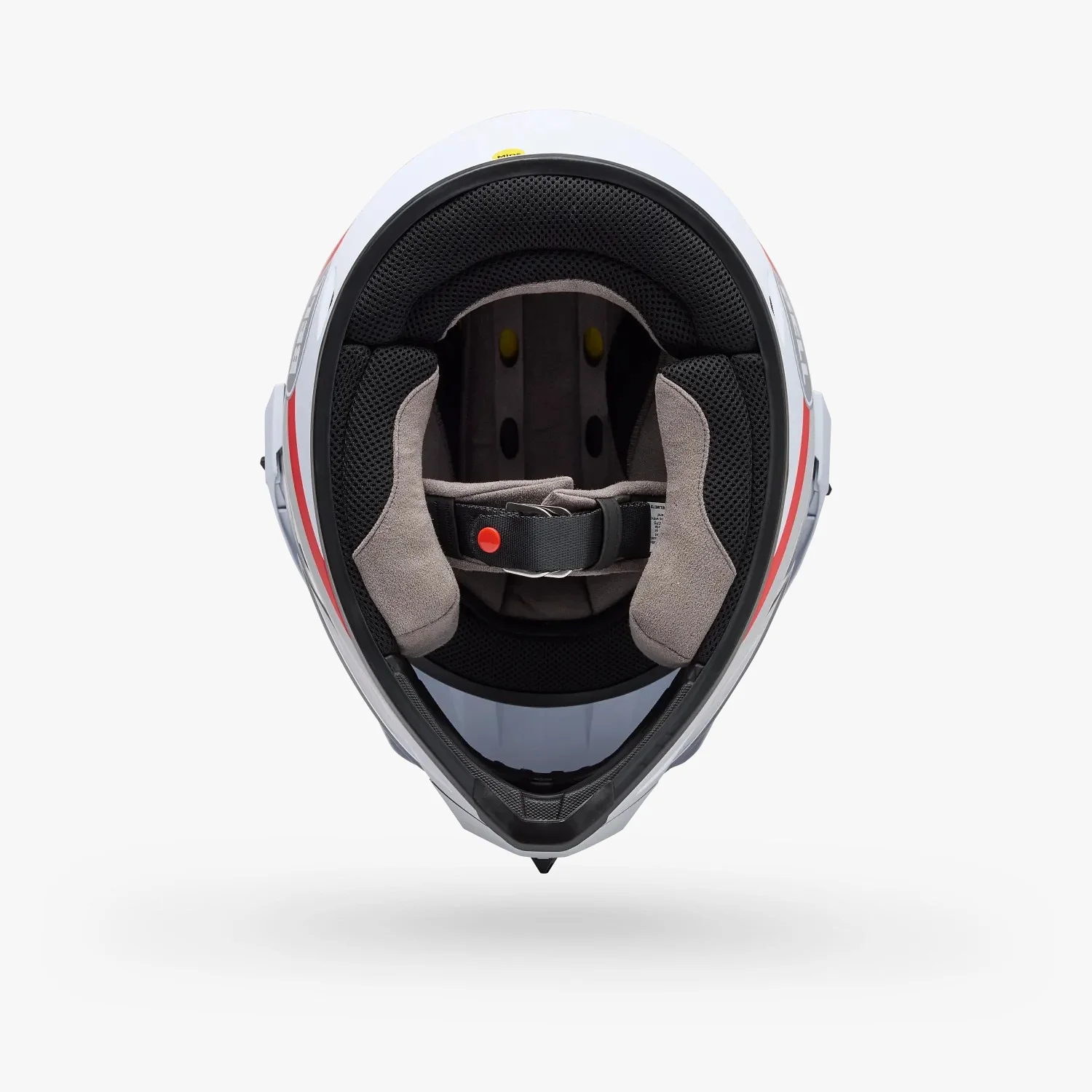 Casco Moto Calle MX-9 ADV Blanco/Rojo Certificado QR Bell - Image 5