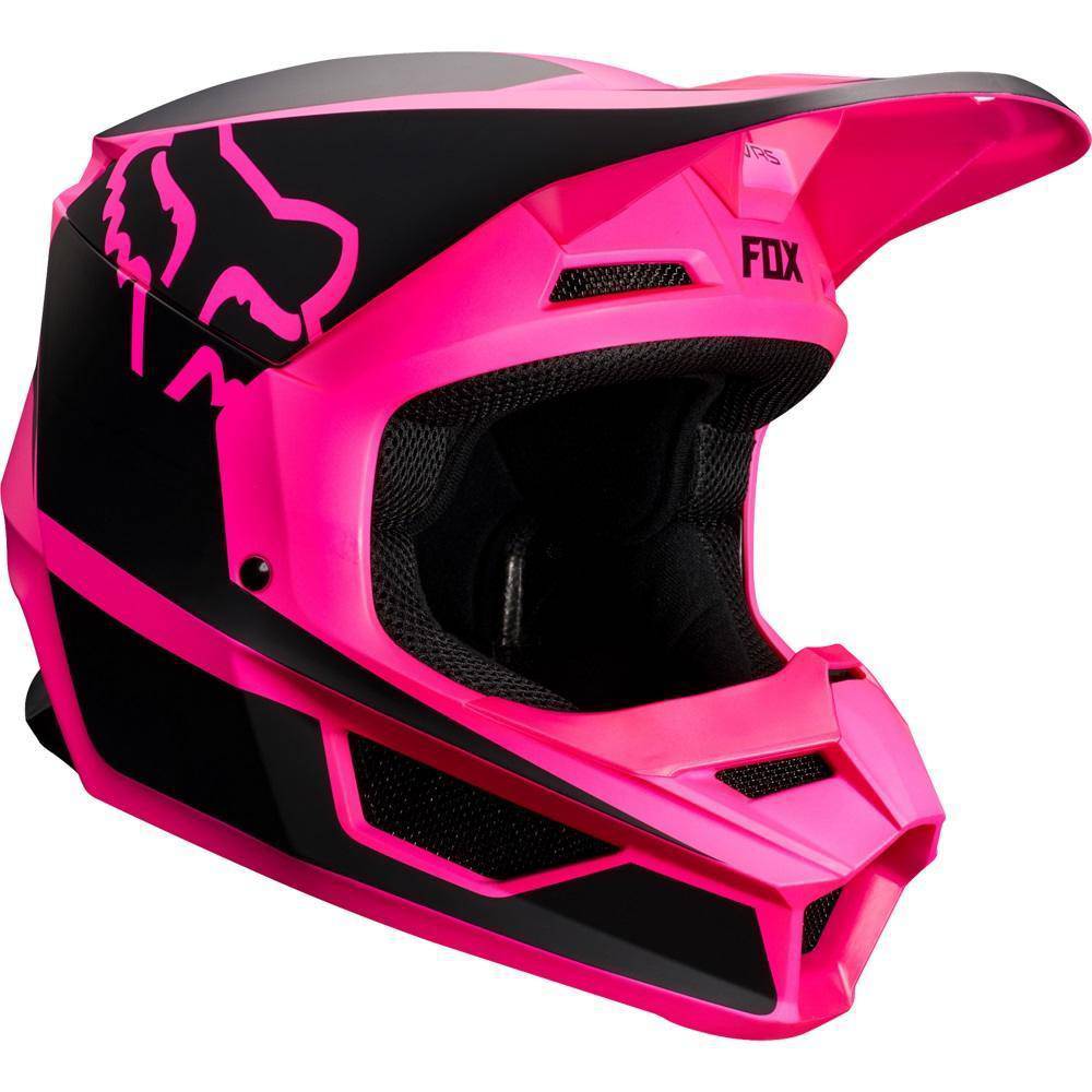 Casco Moto Mujer V1 Przm Rosado Fox Racing.