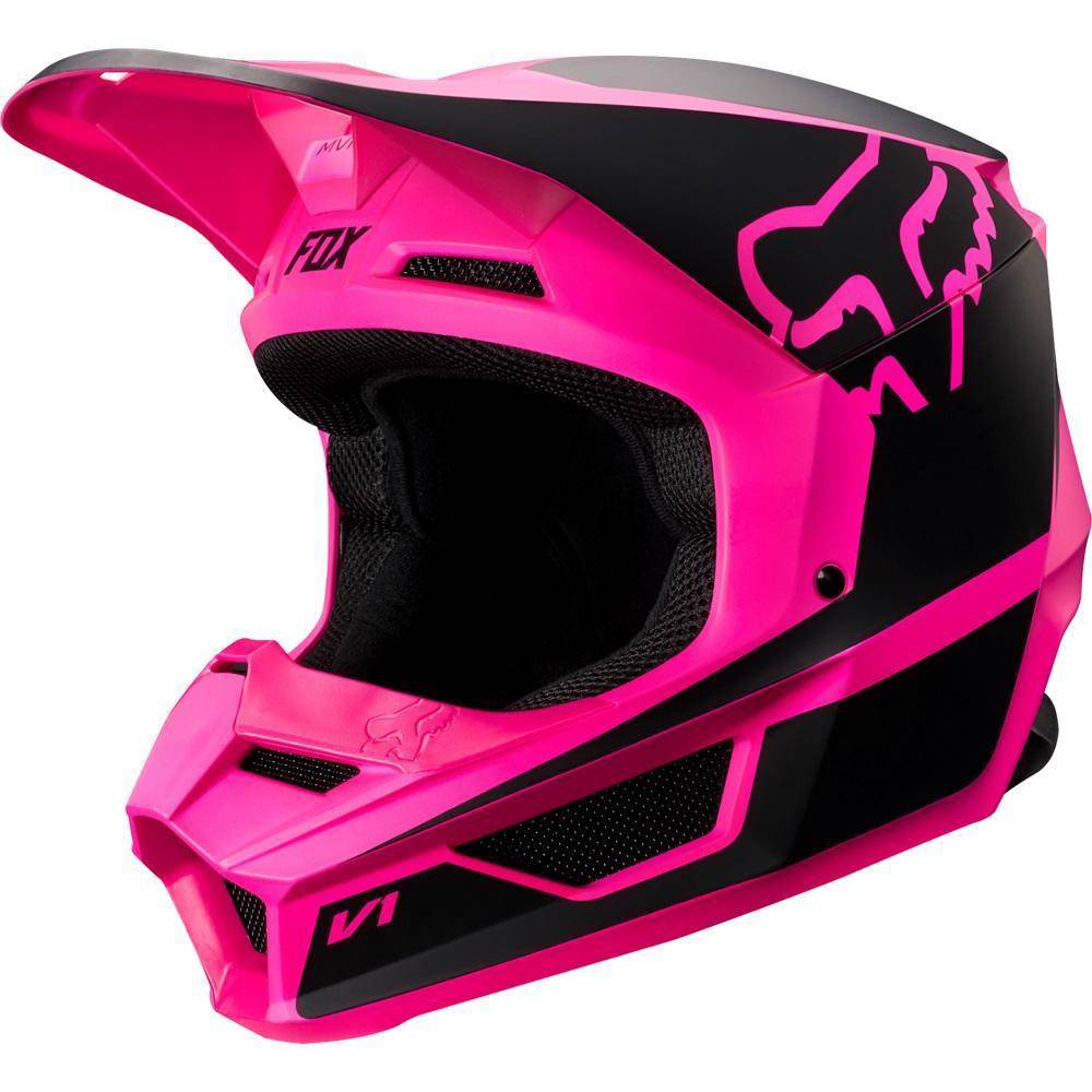 Casco Moto Mujer V1 Przm Rosado Fox Racing. - Image 2